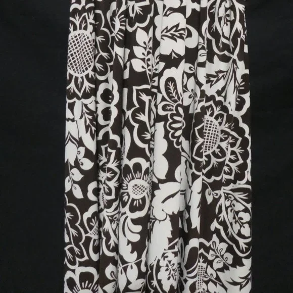 JESSICA | small | Made In Canada | Brown Floral Dress | Tie Back | NWOT - Picture 6 of 11